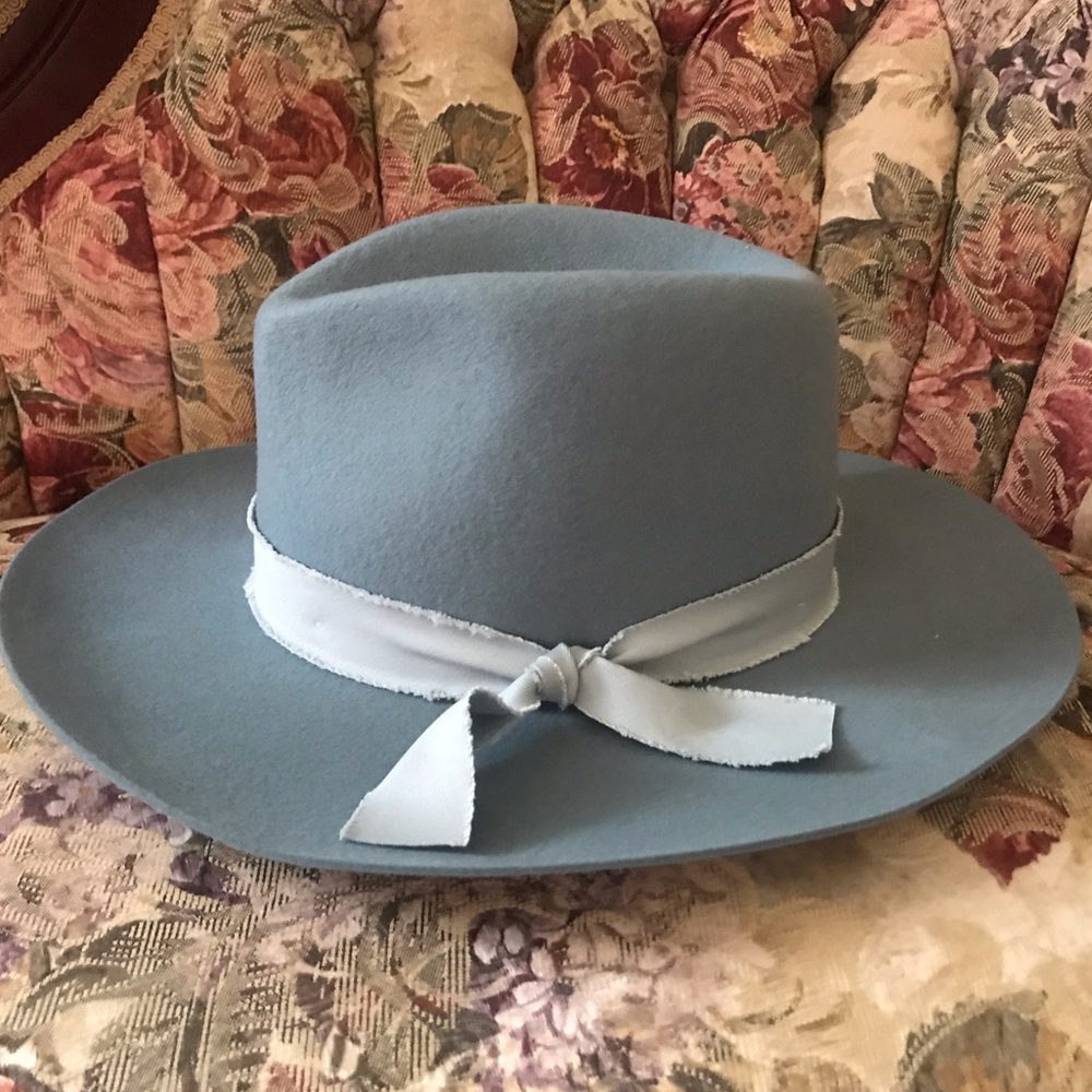 **BRAND NEW blue wide brim hat